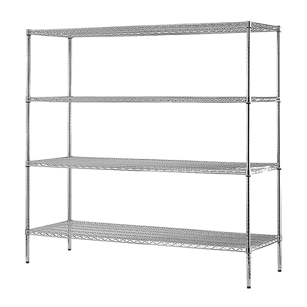 Modular Wire Storage Shelf 1500 x 350 x 1800mm Steel Shelving