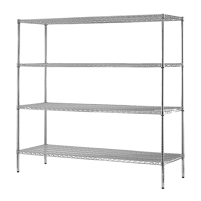 Modular Wire Storage Shelf 1500 x 350 x 1800mm Steel Shelving