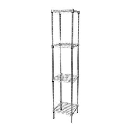 Modular Wire Storage Shelf 350 x 350 x 1800mm Steel Shelving