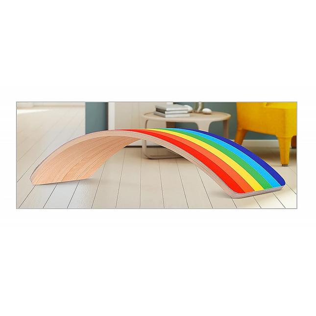 Wooden Wobble Balance Board for Kids Toddlers Adults