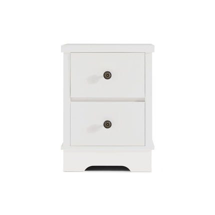 Margaux White Coastal Style Bedside Table