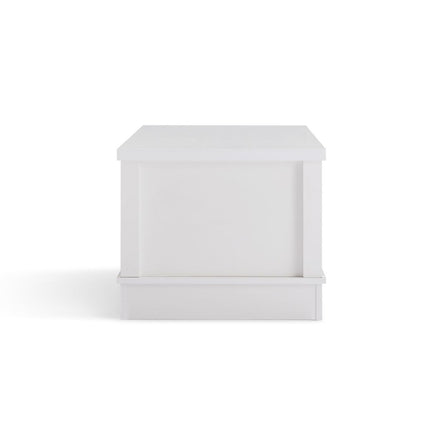 Margaux White Coastal Style Coffee Table with Drawers