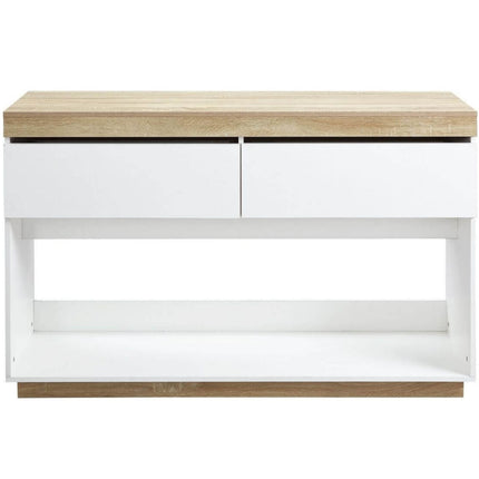 Aiden Coastal White Oak Hallway Table