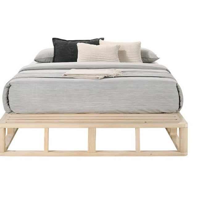 Kurt Wooden Platform Bed Frame Base Double