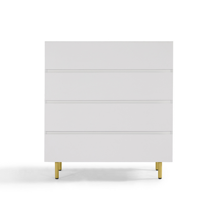 Kori White 4 Chest of Drawers
