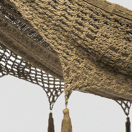 Mayan Legacy King Size Deluxe Outdoor Cotton Mexican Hammock in Cedar  Colour
