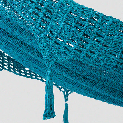 Mayan Legacy Queen Size Deluxe Outdoor Cotton Mexican Hammock in Bondi Colour