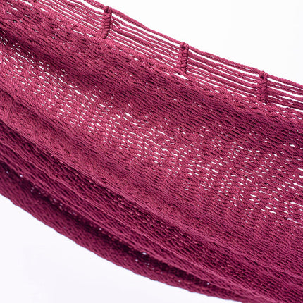 Mayan Legacy King Size Outdoor Cotton Mexican Hammock in Mexican Pink Colour