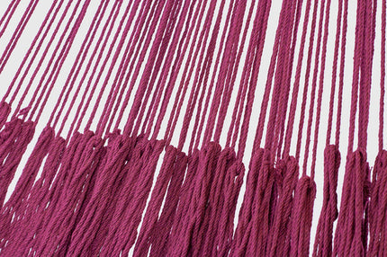 Mayan Legacy King Size Outdoor Cotton Mexican Hammock in Mexican Pink Colour