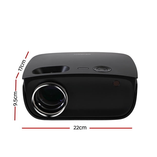 Devanti Mini Video Projector Wifi USB HDMI Portable HD 1080P Home Theatre