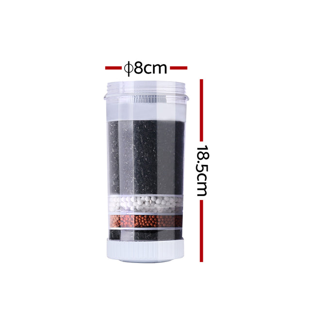 6-Stage Water Cooler Dispenser Filter Purifier System Ceramic Carbon Mineral Cartridge