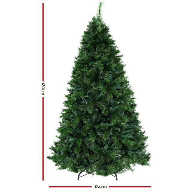 Jingle Jollys Christmas Tree 1.8M Xmas Trees Decorations Pine-Needle 1024 Tips