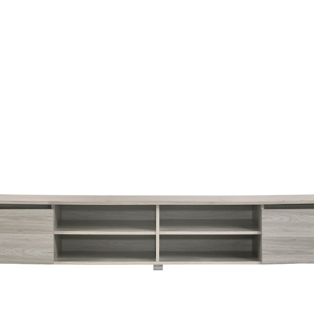 TV Stand Entertainment Unit 180cm In White Oak