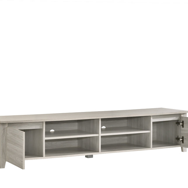 TV Stand Entertainment Unit 180cm In White Oak