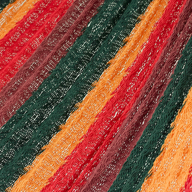 Mayan Legacy Queen Size Cotton Mexican Hammock in Imperial Colour
