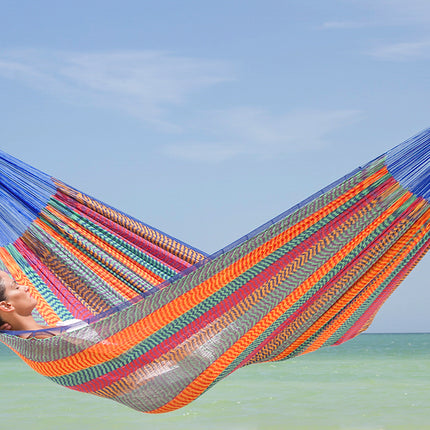 Mayan Legacy Jumbo Size Cotton Mexican Hammock in Mexicana Colour