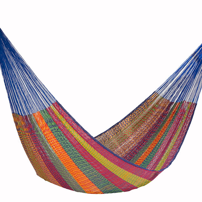 Mayan Legacy Single Size Cotton Mexican Hammock in Mexicana Colour