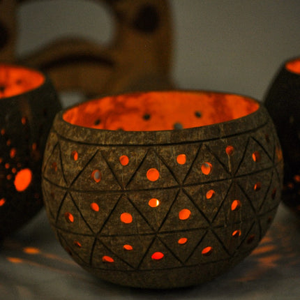 Coco Candle holder- Golden Pineapple