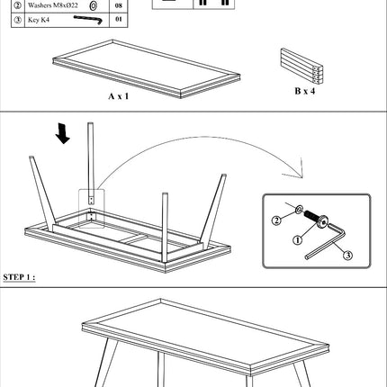 Dining Table 180cm Medium Size Solid Acacia Wooden Frame in Silver Brush Colour