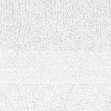 Royal Comfort 4 Piece Cotton Bamboo Towel Set 450GSM Luxurious Absorbent Plush - White