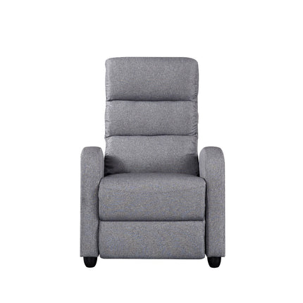 Luxury Fabric Recliner Chair - Grey