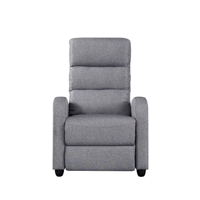 Luxury Fabric Recliner Chair - Grey