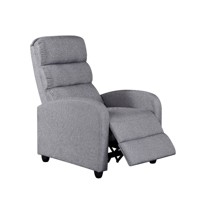 Luxury Fabric Recliner Chair - Grey