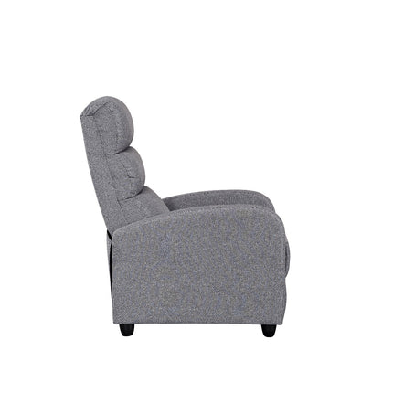 Luxury Fabric Recliner Chair - Grey