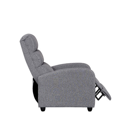 Luxury Fabric Recliner Chair - Grey