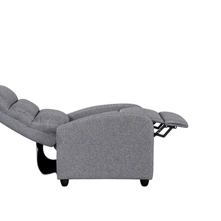 Luxury Fabric Recliner Chair - Grey
