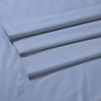 Elan Linen 1200TC Organic Cotton Sky Blue King Single Bed Sheet Set