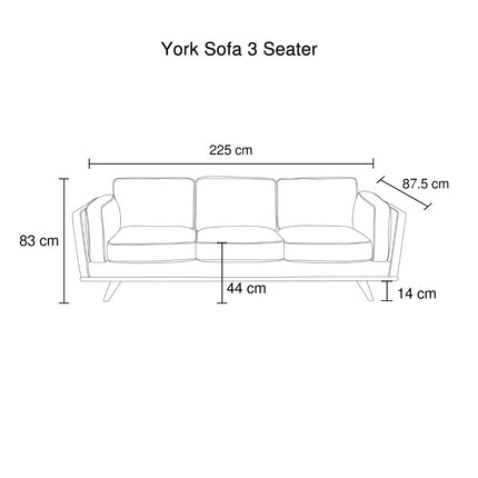 3 Seater Faux Sofa Brown Lounge Set for Living Room Couch with Wooden Frame