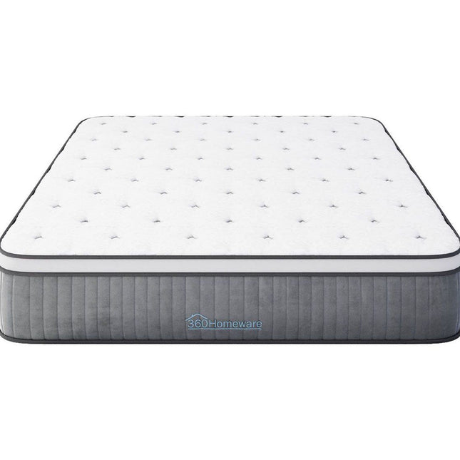 Cooling Gel Seven-Zone Hybrid Tri-Foam Spring Euro Mattress Double