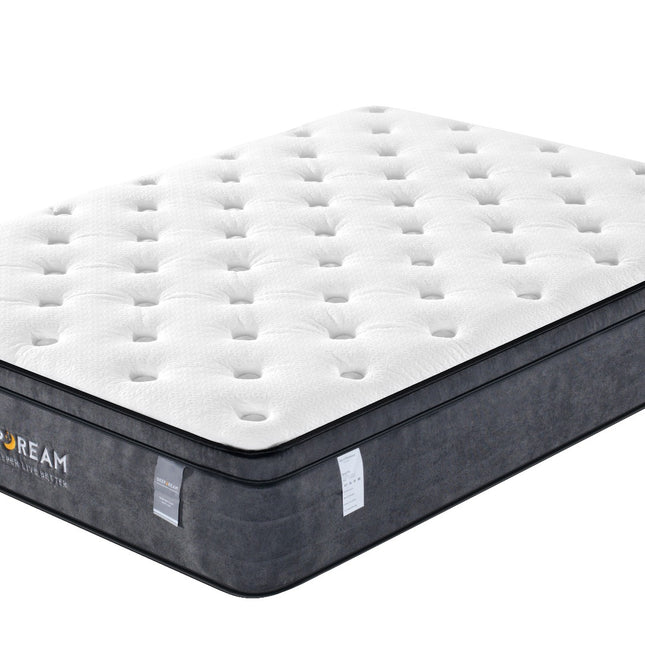 Eurotop Mattress 5 Zone Pocket Spring Latex Foam 34cm - King Single