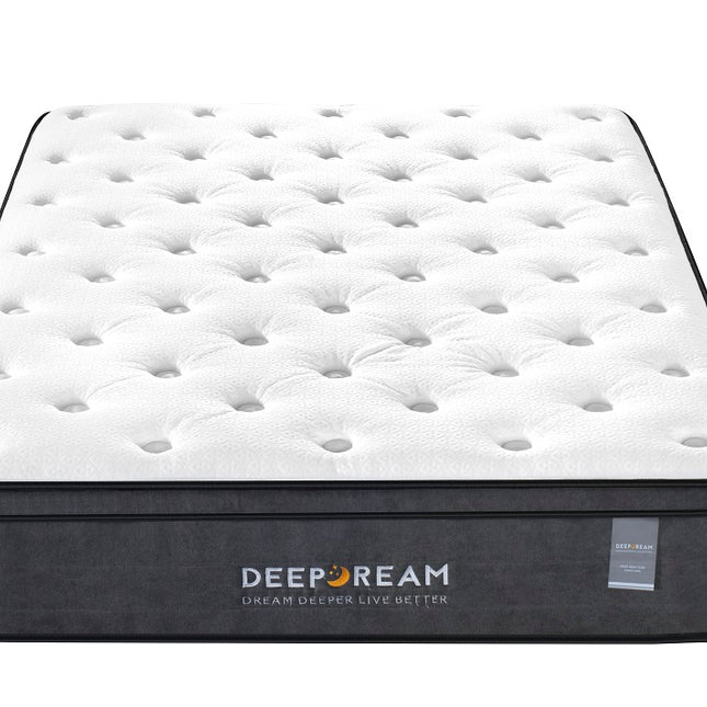 Eurotop Mattress 5 Zone Pocket Spring Latex Foam 34cm - King Single