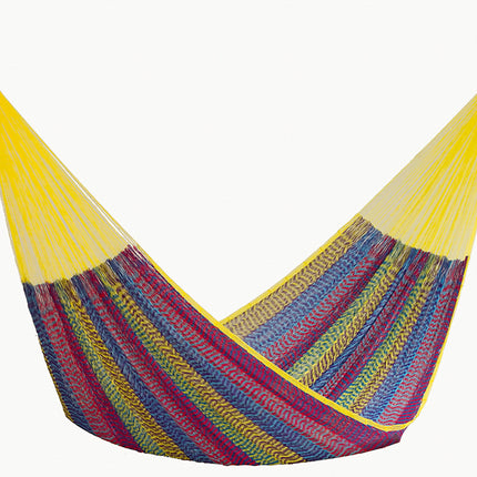 Mayan Legacy King Plus Size Nylon Mexican Hammock in Confeti Colour