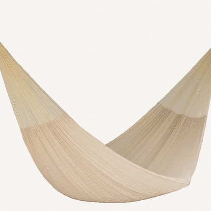 Mayan Legacy King Plus Size Nylon Mexican Hammock in Cream Colour