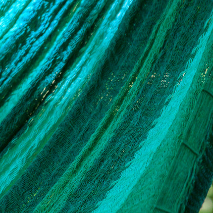 Mayan Legacy King Plus Size Nylon Mexican Hammock in Fresh Garden Colour