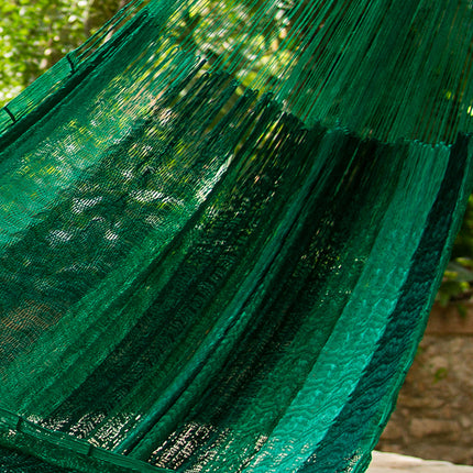 Mayan Legacy King Plus Size Nylon Mexican Hammock in Fresh Garden Colour