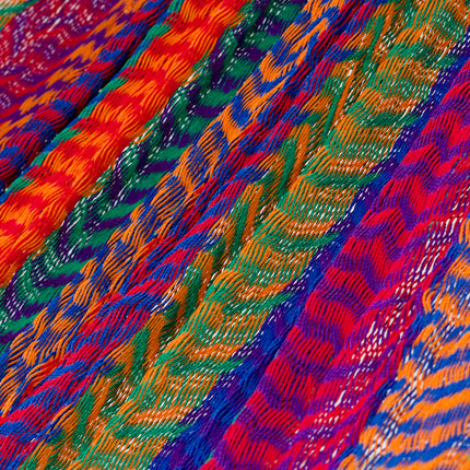 Mayan Legacy Jumbo Plus Size Nylon Mexican Hammock in Mexicana Colour
