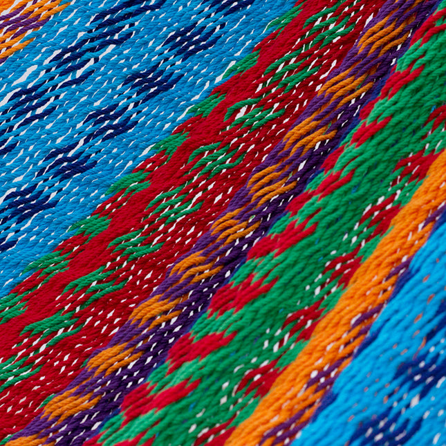 Mayan Legacy King Size Outdoor Cotton Mexican Hammock in Colorina Colour