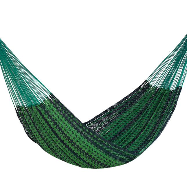 Mayan Legacy Queen Size Outdoor Cotton Mexican Hammock in Jardin Colour
