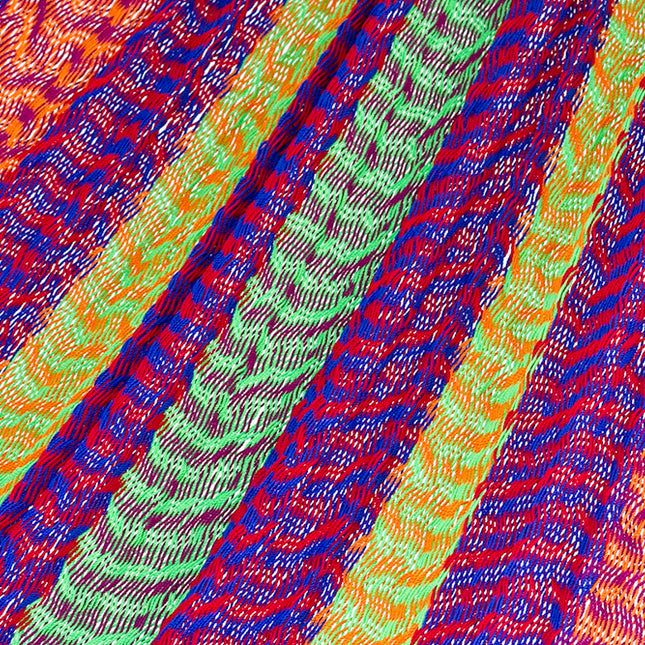 Mayan Legacy Queen Size Super Nylon Mexican Hammock in Mexicana Colour