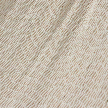 Mayan Legacy Queen Size Deluxe Outdoor Cotton Mexican Hammock in Cream Colour
