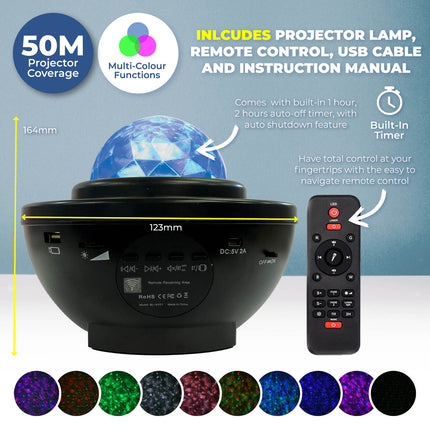 Home Master Star Projector Bluetooth Remote Control Speaker Colour Changing