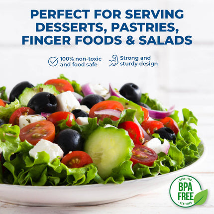 Home Master 48PCE Party Platters Oval Plastic Lightweight Durable 43cm