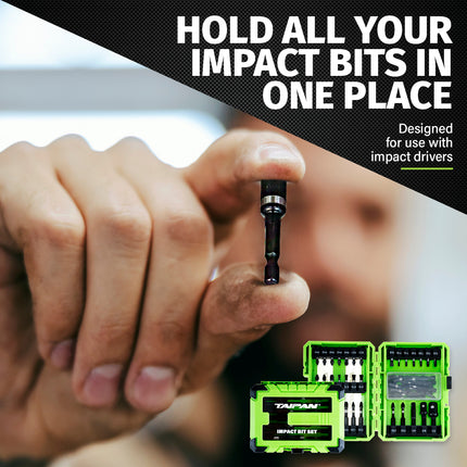 Taipan 72PCE Impact Bit Set Magnetic Tips Various Heads Storage Case