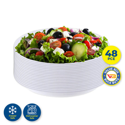 Home Master 48PCE Party Platters Oval Plastic Lightweight Durable 43cm